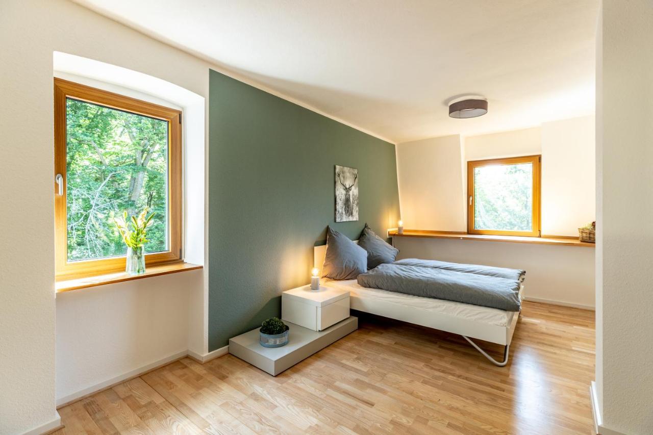 Landhaus Karbach Komplett Oder Einzelne Wohneinheiten Villa Inkl Sauna Bzw Waldhaeuschen Hirten Exteriör bild